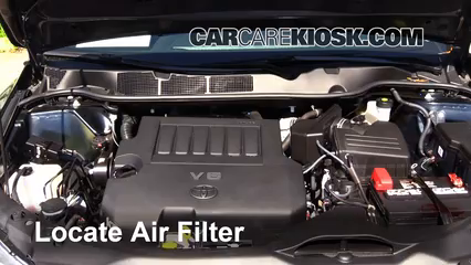 2014 Toyota Venza LE 3.5L V6 Filtre à air (moteur) Changement